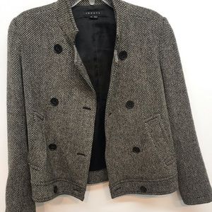 Theory tweed wool coat